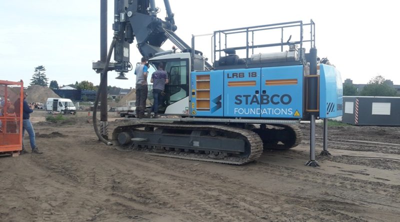 Stabco met Olivier boortools op Liebherr LRB18