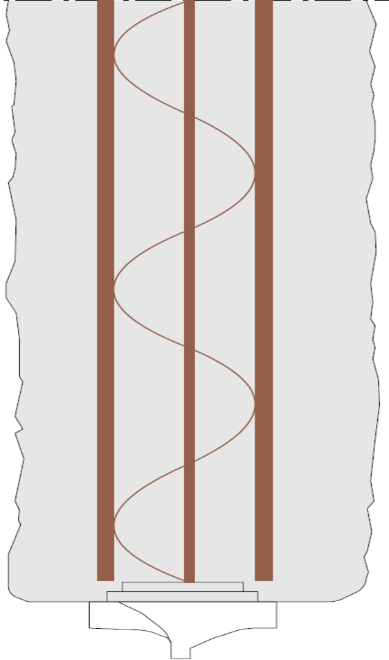 Full cylindrical pile